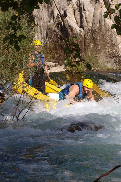 Extreme rafting Cetina River